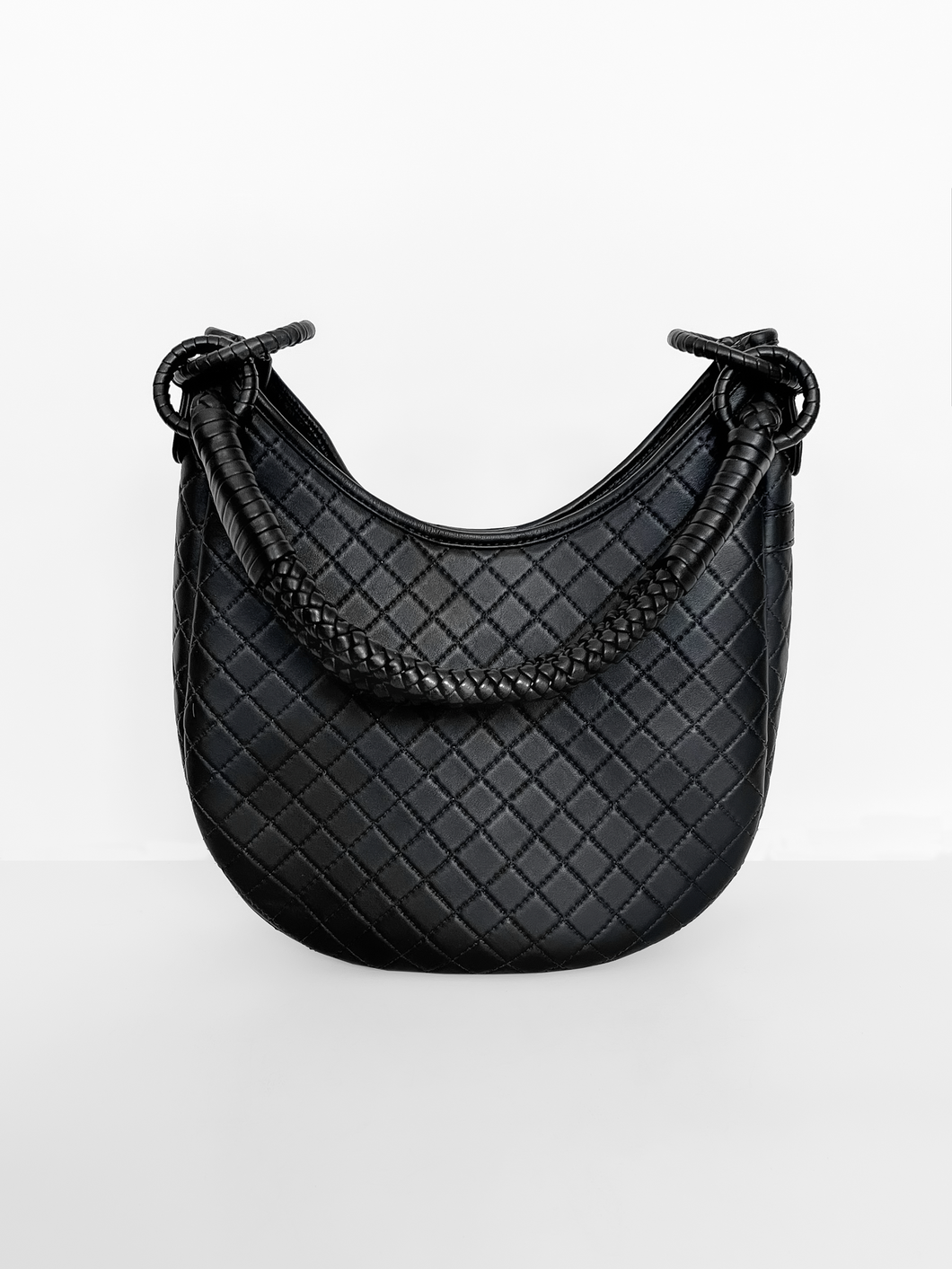 Saddle shoulder bag, hobo,  calf leather luxury designer piece