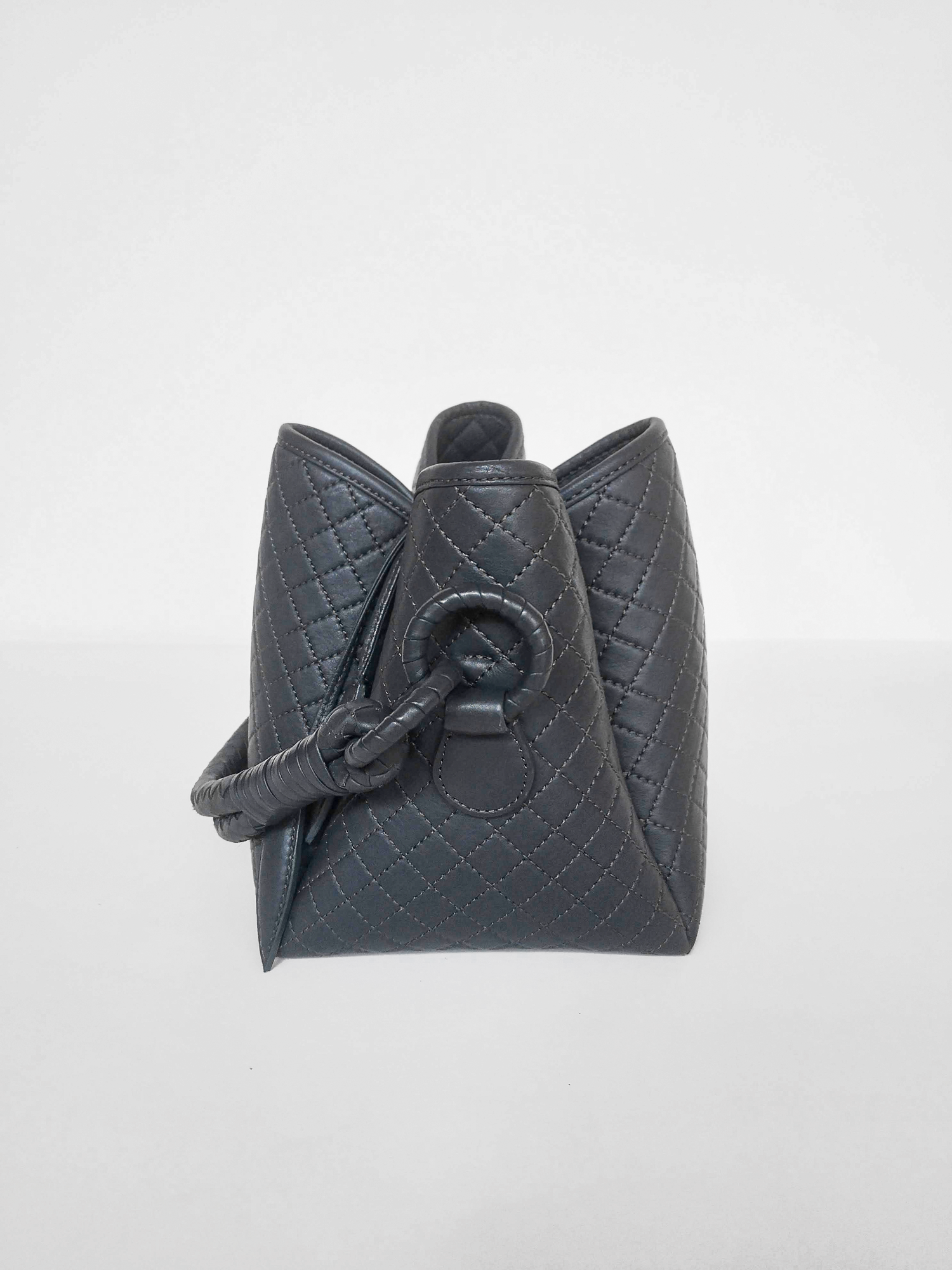 Tulip Mini Bucket Bag, Dark Grey