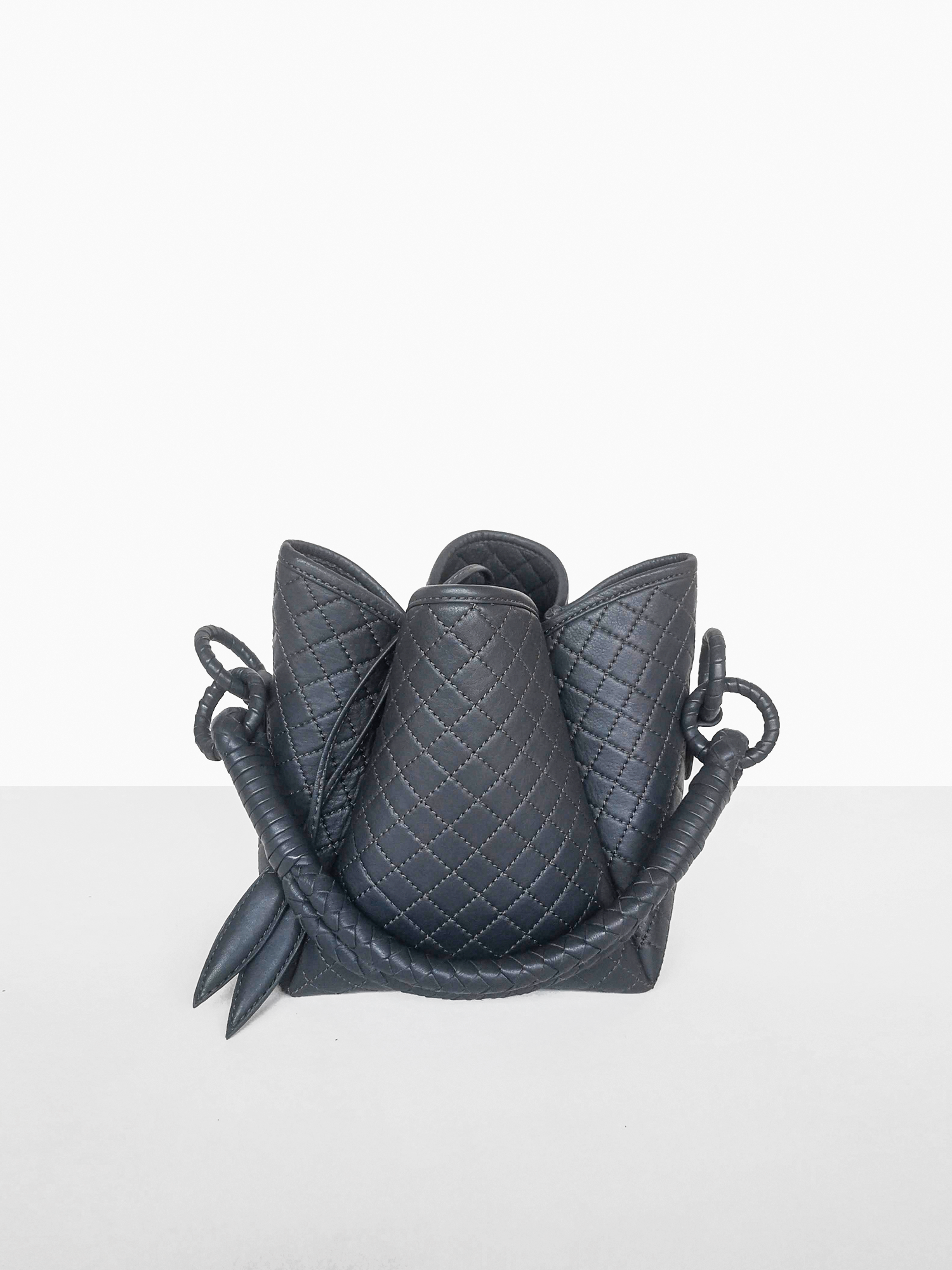 Tulip Mini Bucket Bag, Dark Grey
