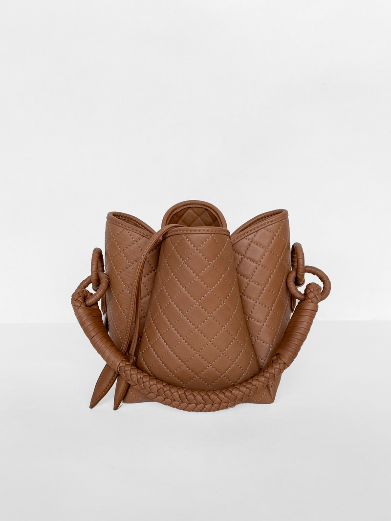 Tulip Mini Bucket Bag, Camel – BALETTI